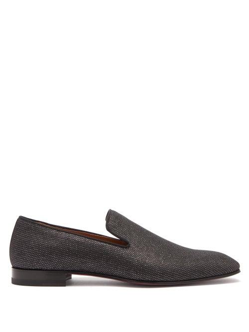 Matchesfashion.com Christian Louboutin - Dandelion Metallic Loafers - Mens - Black