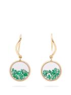 Matchesfashion.com Aurlie Bidermann Fine Jewellery - Chivor Emerald & 18kt Gold Earrings - Womens - Green