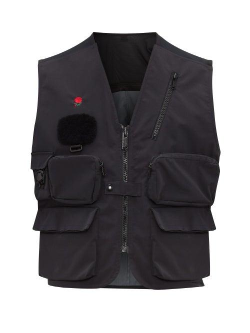Matchesfashion.com Undercover - Zip Panel Cargo Pocket Utility Vest - Mens - Black