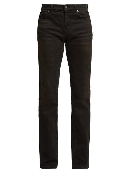 Matchesfashion.com Balenciaga - Distressed Slim Leg Jeans - Mens - Black