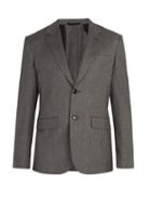 Matchesfashion.com Berluti - Single Breasted Wool Blazer - Mens - Grey