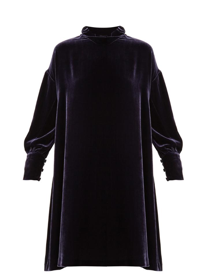 M.i.h Jeans Kazbah High-neck Velvet Dress
