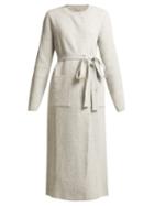 Matchesfashion.com Brock Collection - Koffi Ribbed Knit Wool Blend Cardigan - Womens - Grey