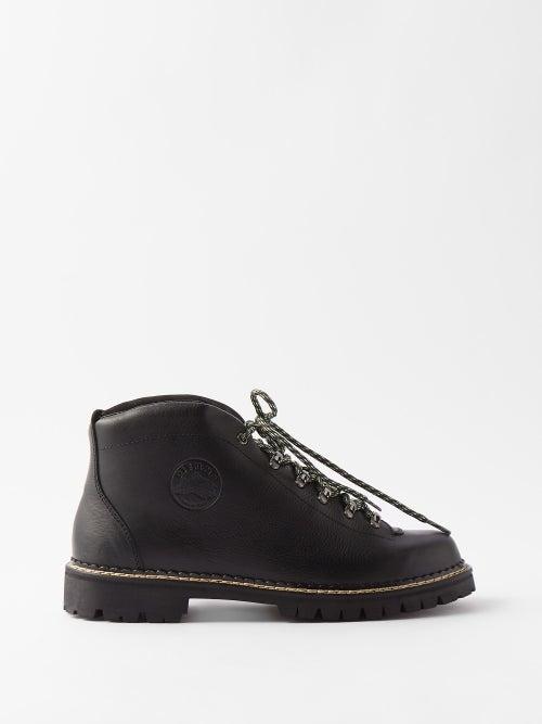 Diemme - Tirol Lace-up Leather Hiking Boots - Mens - Black
