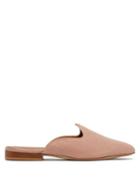 Matchesfashion.com Le Monde Beryl - Venetian Backless Linen Slipper Shoes - Womens - Light Pink