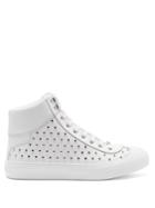 Jimmy Choo Argyle High-top Stud-embellished Leather Trainers