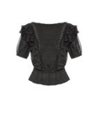 Isabel Marant Étoile Alice Lace-insert Cotton-voile Top