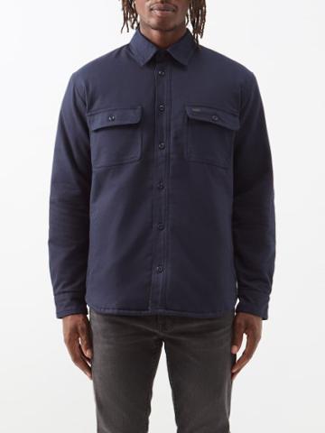 Nudie Jeans - Glen Organic-cotton Padded Overshirt - Mens - Navy