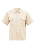 Loup Charmant - Expedition Safari-pocket Cotton Shirt - Womens - Cream