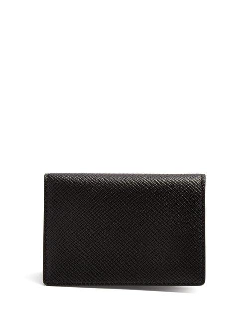 Matchesfashion.com Smythson - Panama Bi Fold Cardholder - Mens - Black