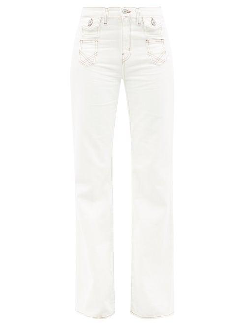 Nili Lotan - Brittany Wide-leg Jeans - Womens - Cream
