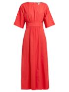 Matchesfashion.com Max Mara Studio - Cima Dress - Womens - Red