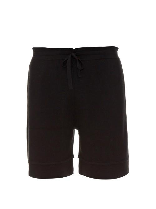 Balenciaga Drawstring Wool-knit Shorts