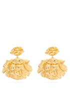Matchesfashion.com Aurlie Bidermann - Flower 18kt Gold-plated Clip Earrings - Womens - Gold