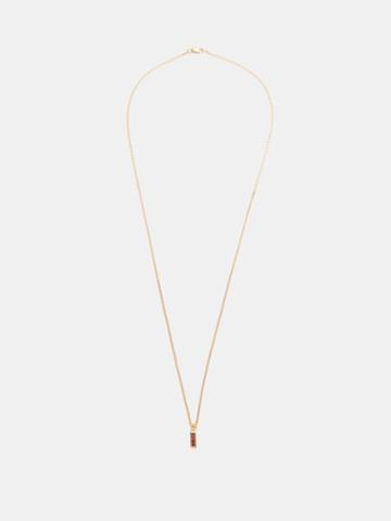 Miansai - Totem Garnet & Gold-vermeil Necklace - Mens - Red