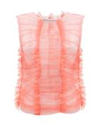 Matchesfashion.com Molly Goddard - Joly Ruched Tulle Top - Womens - Pink