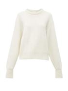 Matchesfashion.com Chlo - Ribbed Wool Blend Sweater - Womens - Ivory
