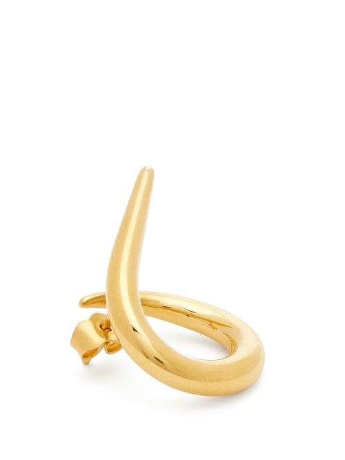 Matchesfashion.com Charlotte Chesnais - Spiral 18kt Gold-vermeil Hoop Earrings - Womens - Gold
