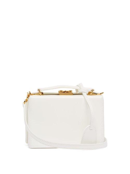 Matchesfashion.com Mark Cross - Grace Mini Leather Cross Body Bag - Womens - White
