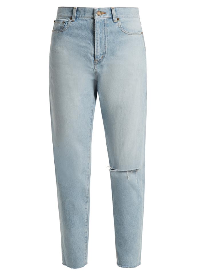 Saint Laurent High-rise Straight-leg Jeans
