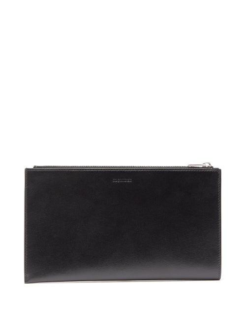 Matchesfashion.com Jil Sander - Zipped Leather Wallet - Mens - Black