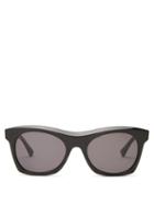 Matchesfashion.com Bottega Veneta - Square Acetate Sunglasses - Womens - Black Grey