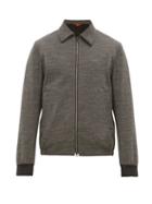 Matchesfashion.com Barena Venezia - Olivio Wool Blend Jacket - Mens - Grey