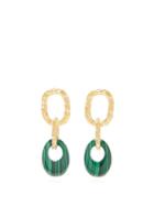 Matchesfashion.com Lizzie Fortunato - Evergreen Malachite Drop Earrings - Womens - Green