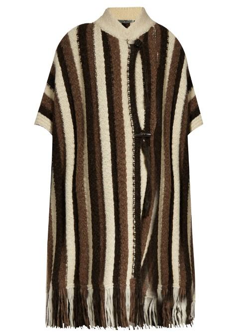 Raquel Allegra Tassel-trimmed Alpaca-blend Poncho