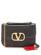 Matchesfashion.com Valentino Garavani - V-lock Small Leather Cross-body Bag - Womens - Black