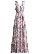 Carolina Herrera Gathered Floral Fil Coup Gown