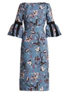 Erdem Alexandra Tulip Dream Floral-print Cloqu Dress