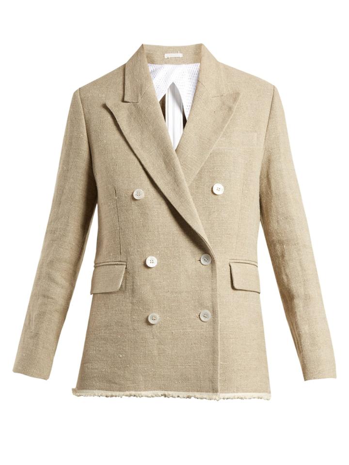 Golden Goose Deluxe Brand Virna Double-breasted Canvas Jacket