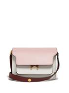 Matchesfashion.com Marni - Trunk Mini Leather Cross Body Bag - Womens - Pink Multi