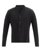 Homme Pliss Issey Miyake - Single-breasted Technical-pleated Blazer - Mens - Black