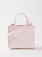 Givenchy - G-tote Mini Coated-canvas Cross-body Bag - Womens - Light Pink