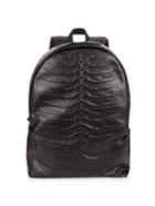 Alexander Mcqueen Ribcage-embossed Leather Backpack
