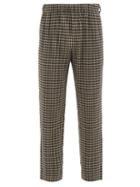 Homme Pliss Issey Miyake - Houndstooth-check Technical-pleated Trousers - Mens - Black Multi