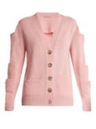 Christopher Kane V-neck Multi-pocket Wool-knit Cardigan