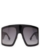 Matchesfashion.com Dior Eyewear - Diorsolight1 Oversized Acetate Sunglasses - Womens - Black