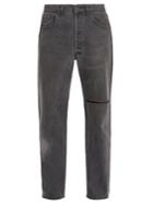 Vetements X Levi's Logo-embroidered Straight-leg Jeans