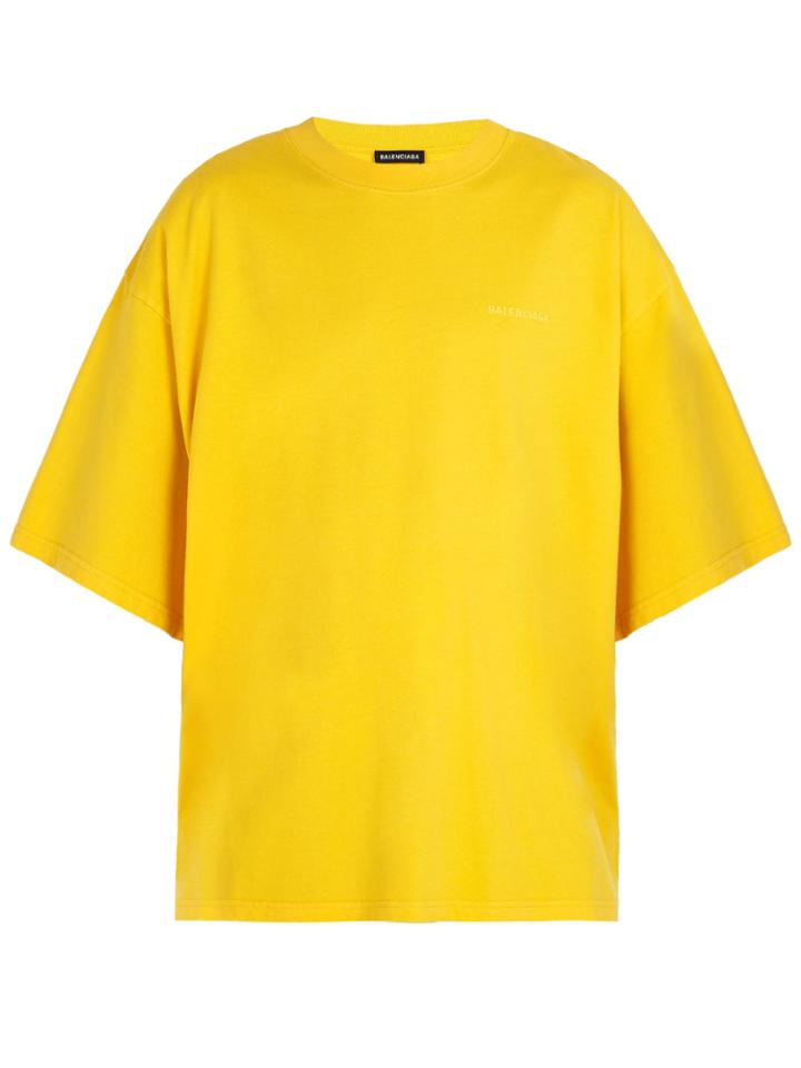 Balenciaga Self Help-print Cotton T-shirt