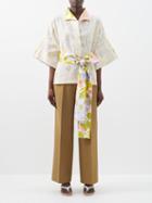 Rianna + Nina - Kendima Vintage Floral-stitched Cotton Blouse - Womens - Multi