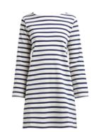 Matchesfashion.com A.p.c. - Instant Striped Cotton Jersey Dress - Womens - Navy White