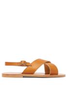 Matchesfashion.com K.jacques - Osorno Crossover Leather Sandals - Womens - Tan