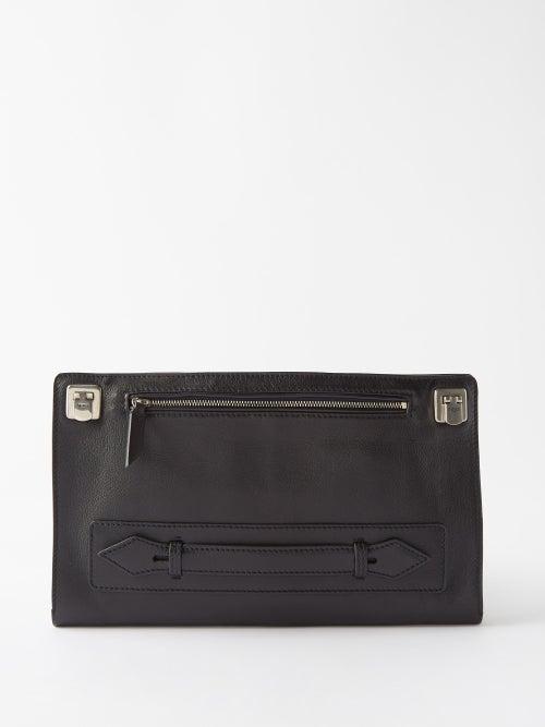 Mtier - Runaway Leather Pouch - Mens - Navy