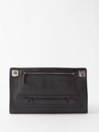 Mtier - Runaway Leather Pouch - Mens - Navy