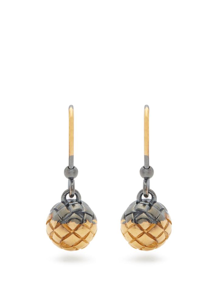 Bottega Veneta Intrecciato-engraved Earrings