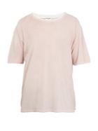 Saint Laurent Distressed-collar Cotton T-shirt