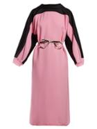 Matchesfashion.com Marni - Bi Colour Belted Dress - Womens - Pink Multi